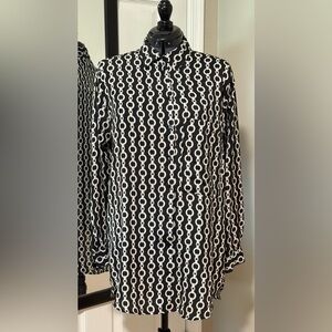 Gently Used Zara Monochrome Chain Print Top